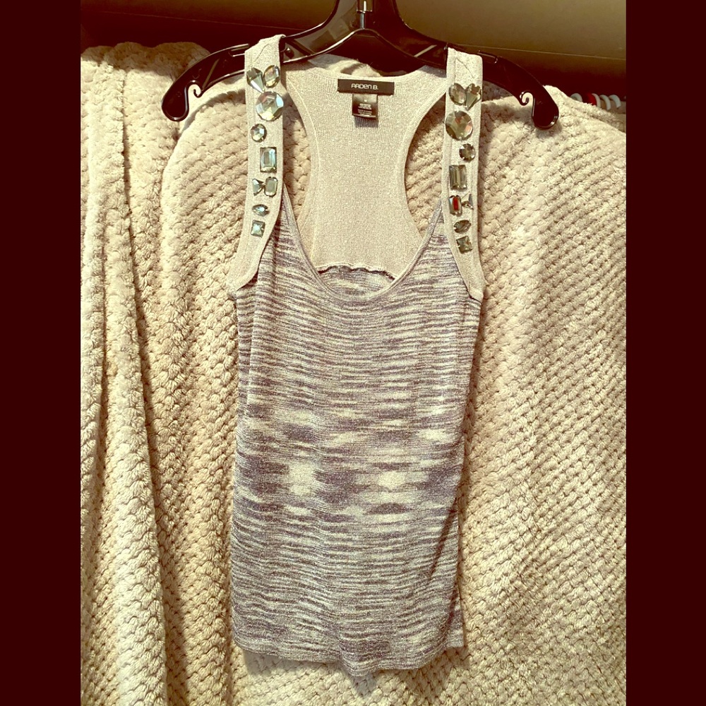 Silver tank top